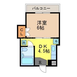 昭和町通駅 徒歩2分 4階の物件間取画像